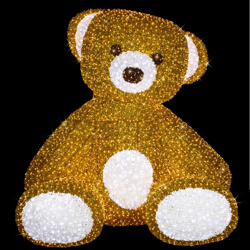 Blachere - TEDDY BEAR BLANC ET OR GM