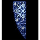 Blachere - Décor VENUS POTEAU FLOCON BLEU RECYPRINT LED