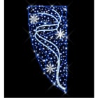 Blachere - Décor TWISTER POTEAU LIGNE BLEU RECYPRINT LED