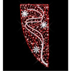 Blachere - Décor TWISTER POTEAU LIGNE ROUGE RECYPRINT LED