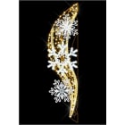 Blachere - Décor BLIZZARD POTEAU FLOCON BLANC CHAUD RECYPRINT LED