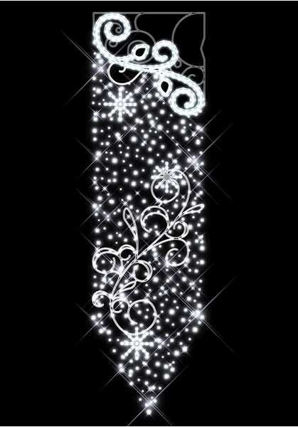 Blachere - Décor MILO BANNER POTEAU VEGETAL BLANC PUR RECYPRINT LED