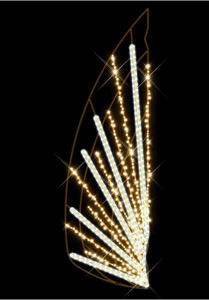 Blachere - Décor CAJUN POTEAU LIGNE BLANC CHAUD RECYPRINT LED