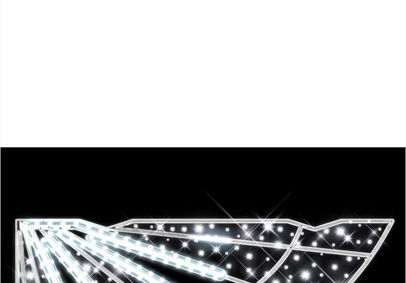 Blachere - Décor TWIST POTEAU LIGNE BLANC PUR RECYPRINT LED