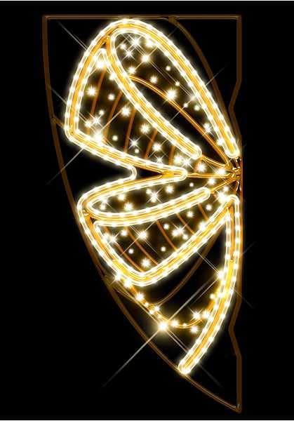 Blachere - Décor LIV PETIT POTEAU NOEUD BLANC CHAUD RECYPRINT LED