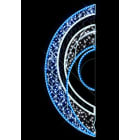 Blachere - Décor RUSSEL POTEAU LIGNE BLEU RECYPRINT LED