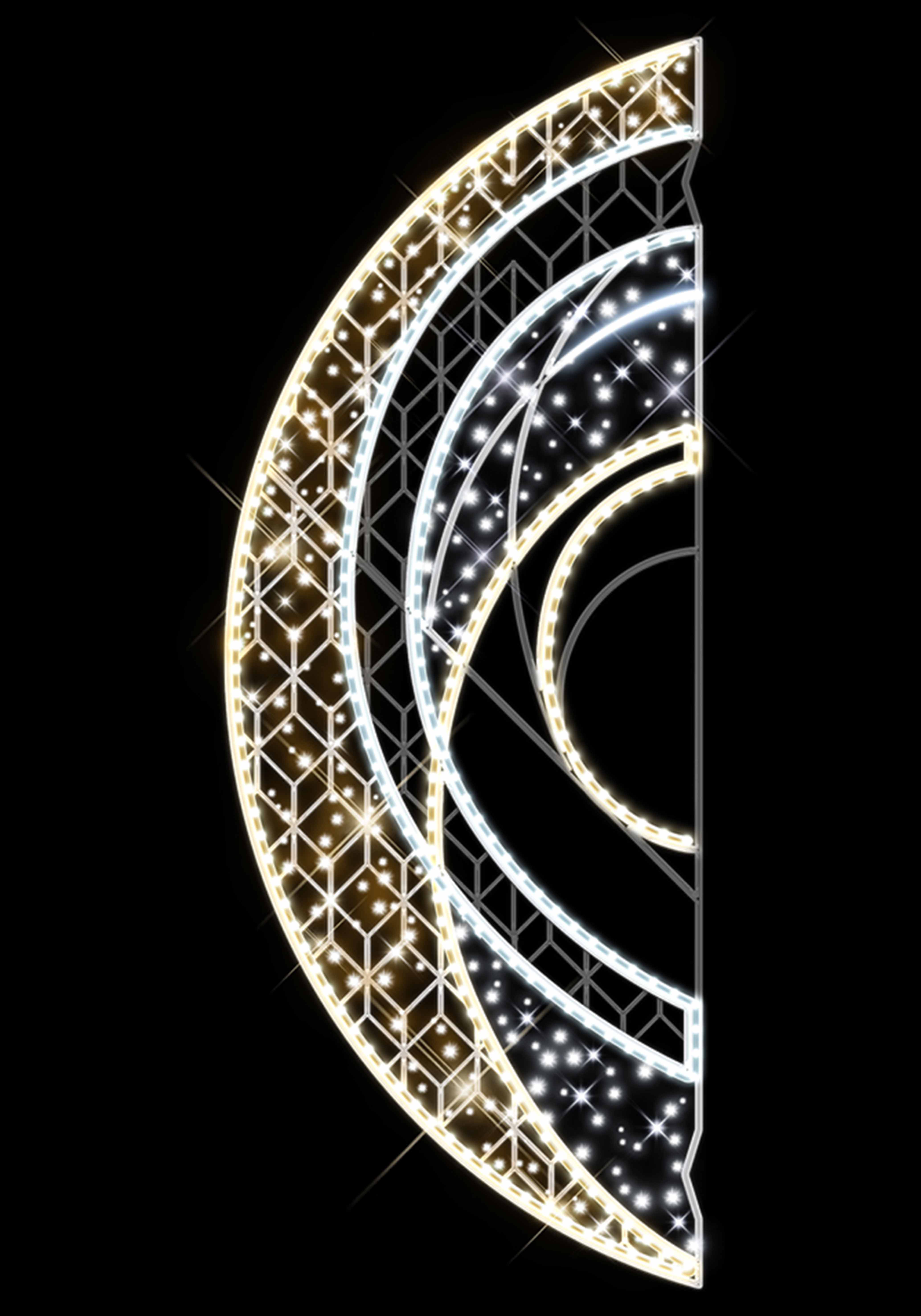 Blachere - Décor RUSSEL POTEAU LIGNE BLANC CHAUD RECYPRINT LED