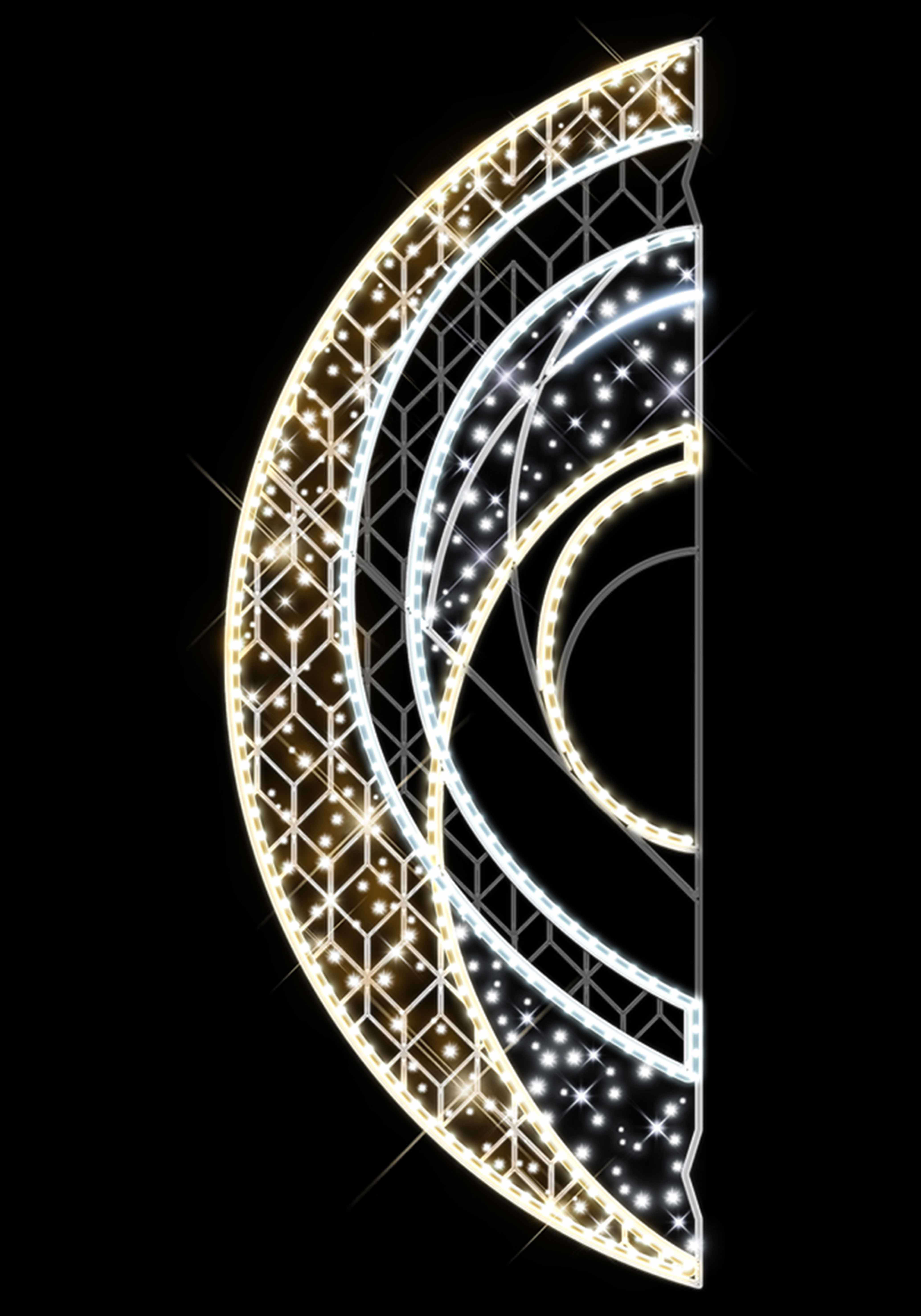 Blachere - Décor RUSSEL POTEAU LIGNE BLANC CHAUD RECYPRINT LED