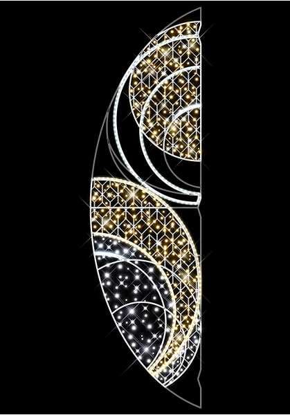 Blachere - Décor JUPITER POTEAU LIGNE BLANC CHAUD RECYPRINT LED