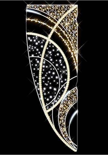 Blachere - Décor HALLEY POTEAU LIGNE BLANC CHAUD RECYPRINT LED