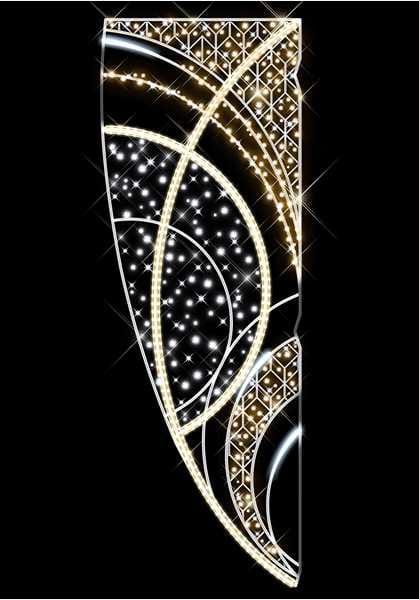 Blachere - Décor HALLEY POTEAU LIGNE BLANC CHAUD RECYPRINT LED