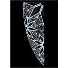 Blachere - Décor VENTURO POTEAU FLOCON BLANC PUR RECYPRINT LED