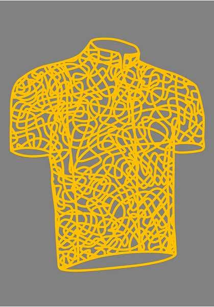 Blachere - Décor CYCLE1 POTEAU MAILLOT JAUNE BIOPRINT