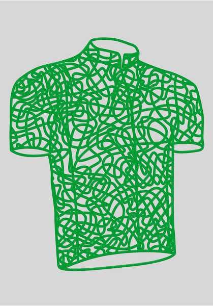 Blachere - Décor CYCLE2 POTEAU MAILLOT VERT BIOPRINT