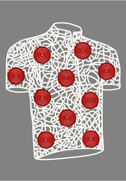 Blachere - Décor CYCLE3 POTEAU MAILLOT ROUGE BIOPRINT