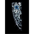 Blachere - Décor ASTRAL DRAPEAU POTEAU ETOILE BLANC PUR RECYPRINT LED