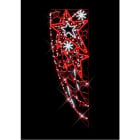 Blachere - Décor ASTRAL DRAPEAU POTEAU ETOILE ROUGE RECYPRINT LED