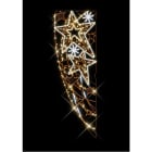 Blachere - Décor ASTRAL DRAPEAU POTEAU ETOILE BLANC CHAUD RECYPRINT LED