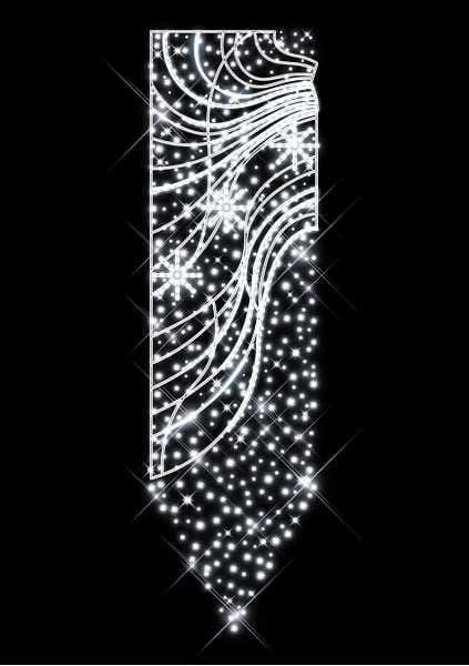 Blachere - Décor LINE BANNER POTEAU LIGNE BLANC PUR RECYPRINT LED