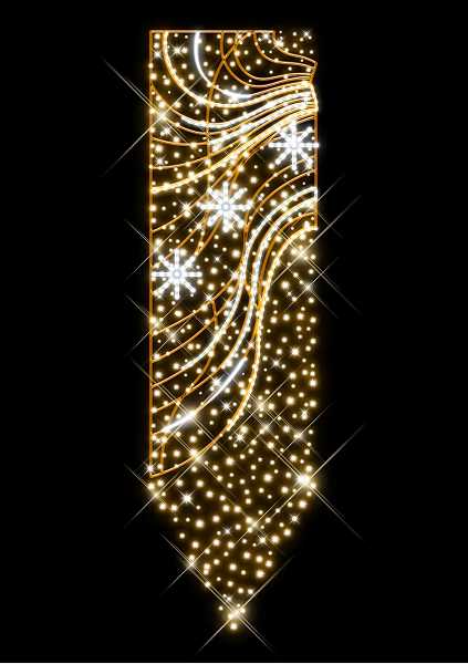 Blachere - Décor LINE BANNER POTEAU LIGNE BLANC CHAUD RECYPRINT LED