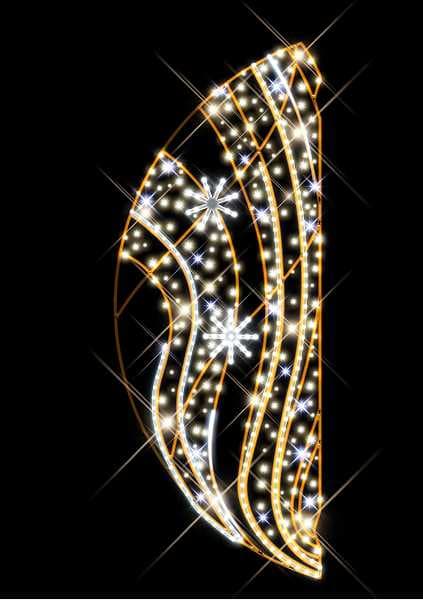 Blachere - Décor LINE GRAND POTEAU LIGNE BLANC CHAUD RECYPRINT LED