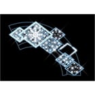 Blachere - Décor QUADRILLE ROLL POTEAU QUADRILLE BLANC PUR RECYPRINT LED