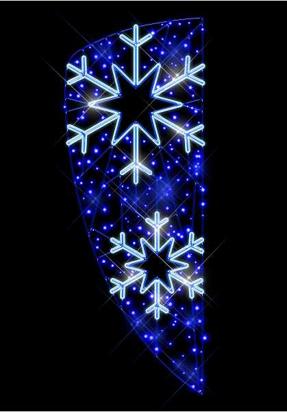 Blachere - flocons bleu-blanc bioprint