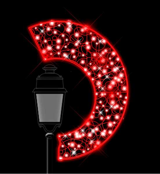 Blachere - Décor ASTRO RED SUR STRUCTURE ALUMINIUM