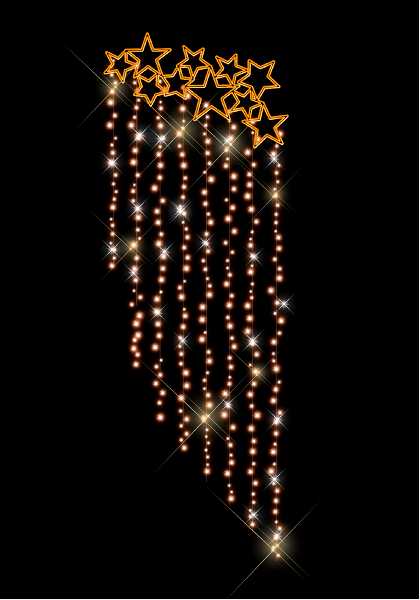 Blachere - Décor PLUIE COSMIQUE SUR STRUCTURE ALUMNIUM