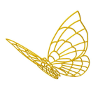 Blachere - Décor BUTTERFLY4 SUSPENSION 3D PAPILLON JAUNE BIOPRINT