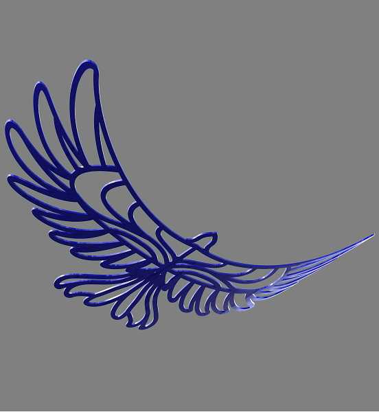 Blachere - Décor FLY SUSPENSION 3D OISEAU BLEU BIOPRINT