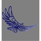 Blachere - Décor FLY SUSPENSION 3D OISEAU BLEU BIOPRINT