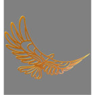 Blachere - Décor RIO SUSPENSION 3D OISEAU JAUNE BIOPRINT