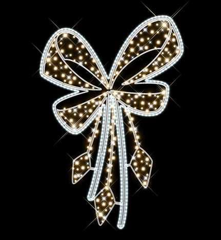 Blachere - LOCDécor suspension MATHILDA SUSPENSION NOEUD BLANC CHAUD RECYPRINT LED