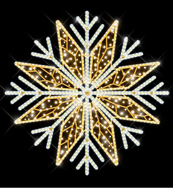 Blachere - Décor GRAND MIA SUSPENSION FLOCON BLANC CHAUD RECYPRINT LED