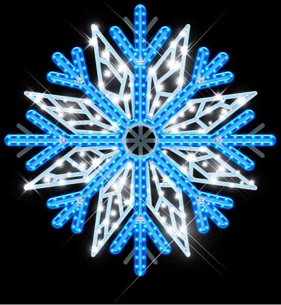 Blachere - LOCDécor suspension MIA SUSPENSION FLOCON BLEU RECYPRINT LED