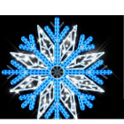 Blachere - Décor suspension MIA SUSPENSION FLOCON BLEU RECYPRINT LED