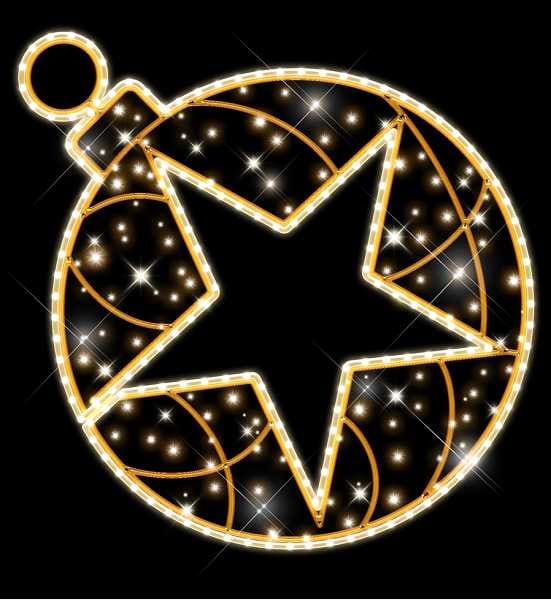 Blachere - Décor LEIA XMAS SUSPENSION ETOILE BLANC CHAUD RECYPRINT LED