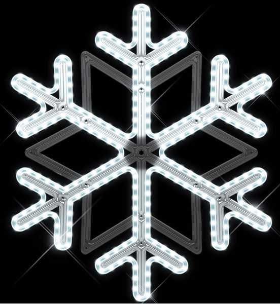 Blachere - LOCDécor suspension LILLY SUSPENSION FLOCON BLANC PUR RECYPRINT LED