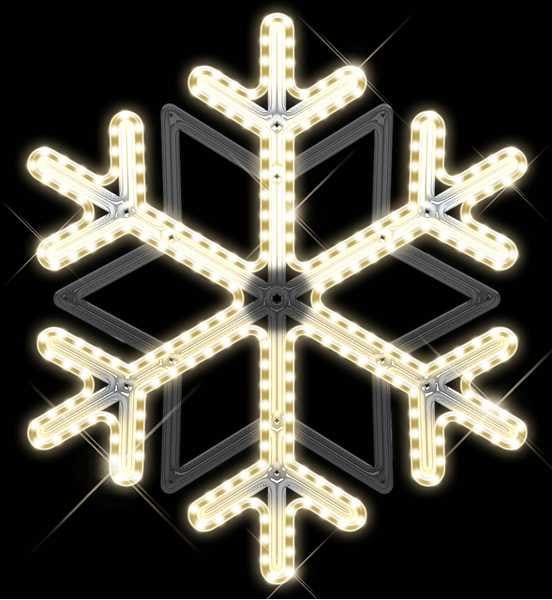 Blachere - LOCDécor suspension LILLY SUSPENSION FLOCON BLANC CHAUD RECYPRINT LED