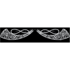 Blachere - Décor CLELIA DOUBLE TRANSVERSAL LIGNE BLANC PUR RECYPRINT LED