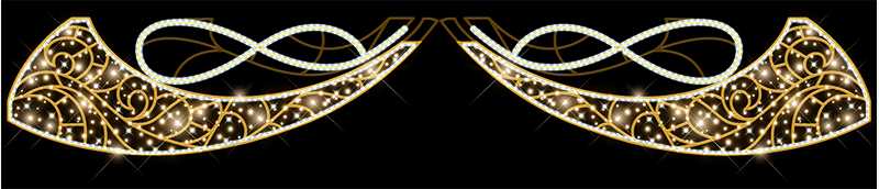 Blachere - Décor CLELIA DOUBLE TRANSVERSAL LIGNE BLANC CHAUD RECYPRINT LED