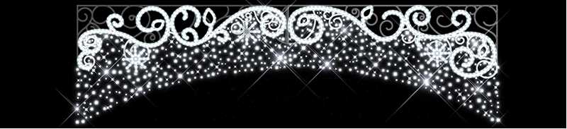 Blachere - Décor MILO ARC TRANSVERSAL LIGNE BLANC PUR RECYPRINT LED