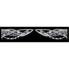 Blachere - Décor FLORA DOUBLE TRANSVERSAL LIGNE BLANC PUR RECYPRINT LED