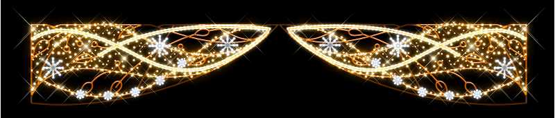 Blachere - Décor FLORA DOUBLE TRANSVERSAL LIGNE BLANC CHAUD RECYPRINT LED