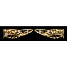 Blachere - Décor FLORA DOUBLE TRANSVERSAL LIGNE BLANC CHAUD RECYPRINT LED