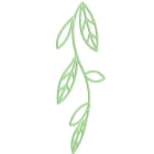 Blachere - Décor VEGE1 SUSPENSION 2D FEUILLE VERT BIOPRINT