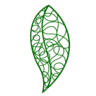 Blachere - Décor VEGE2 SUSPENSION 2D FEUILLE VERT BIOPRINT