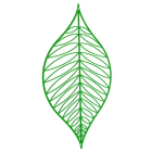 Blachere - Décor suspension VEGE3 SUSPENSION 2D FEUILLE VERT BIOPRINT