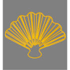 Blachere - Décor PERLA SUSPENSION 2D COQUILLAGE JAUNE BIOPRINT